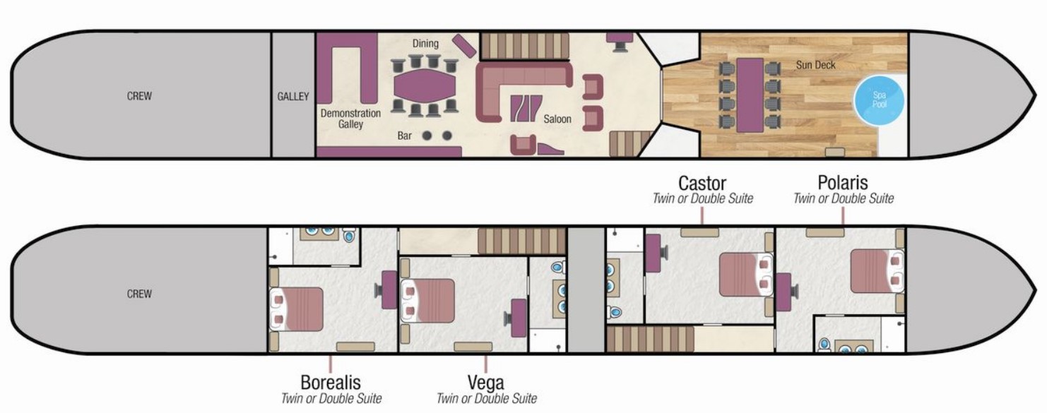 Cabin layout for Finesse