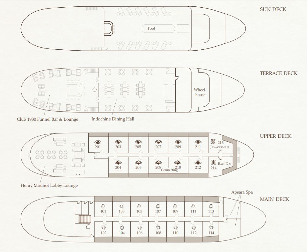 Cabin layout for Jayavarman