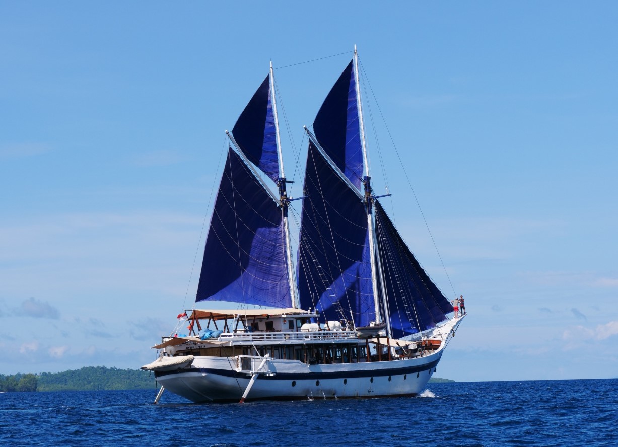 Ombak Putih, the ship servicing In Search Of Wallace And His Living Treasures With Dr George Beccaloni - From Ternate To Sorong