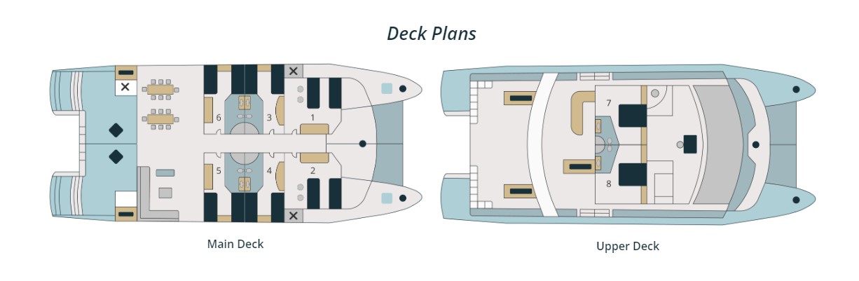 Cabin layout for Galapagos Seaman Journey
