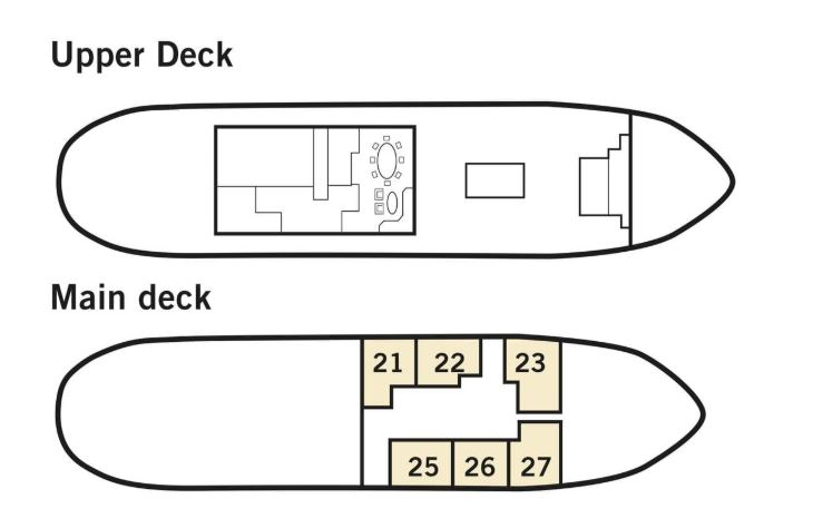 Cabin layout for Stockholm