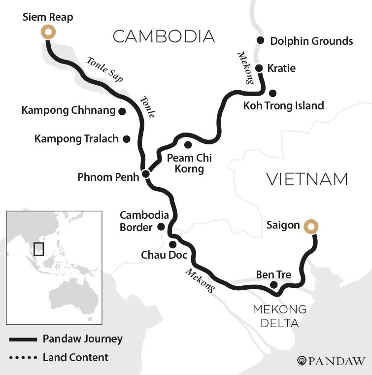 Map for Deeper and Further on the Mekong River